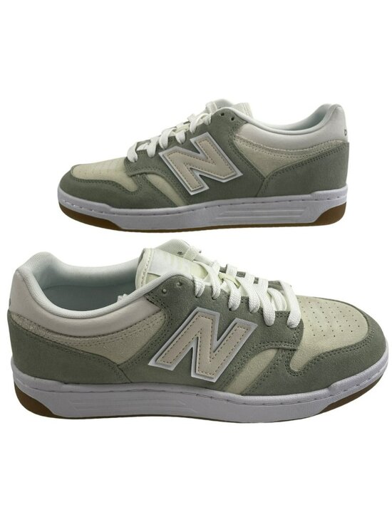New Balance Other - New Balance 480 Court Shoes Green & White Suede Unisex Men's Sz 9.5 Wmn's 11 NEW